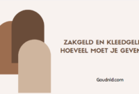 Zakgeld en kleedgeld Zakgeld en kleedgeld